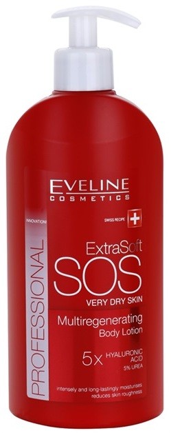 Eveline Cosmetics Extra Soft SOS regeneráló testápoló tej a nagyon száraz bőrre  350 ml
