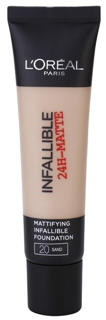 L’Oréal Paris Infallible mattító make-up árnyalat 20 Sand 35 ml
