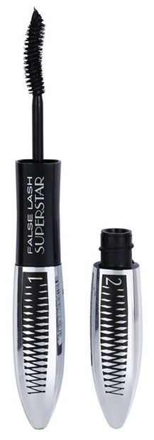 L’Oréal Paris False Lash Superstar dupla hatású szempillaspirál árnyalat Black 2 x 6,5 ml