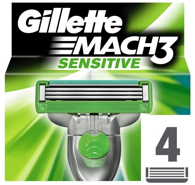 Gillette Mach 3 Sensitive tartalék pengék 4 db  4 db