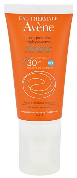 Avène Cleanance Solaire nap elleni védelem aknés bőrre SPF 30  50 ml