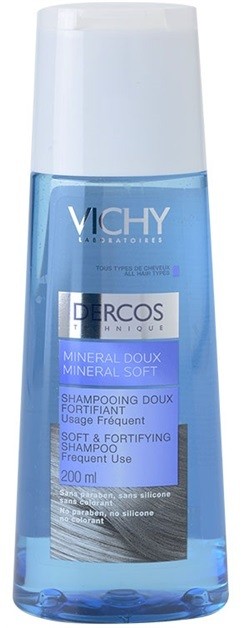 Vichy Dercos Mineral Soft ásványi sampon mindennapi használatra  200 ml