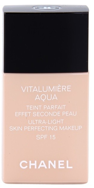 Chanel Vitalumière Aqua ultra könnyű make-up a ragyogó bőrért árnyalat 20 Beige SPF 15  30 ml