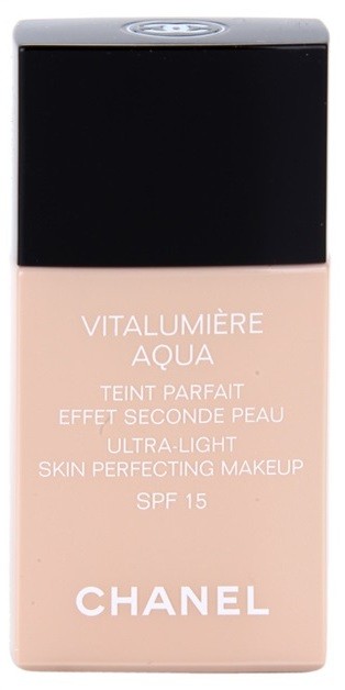 Chanel Vitalumière Aqua ultra könnyű make-up a ragyogó bőrért árnyalat 22 Beige Rosé SPF 15  30 ml