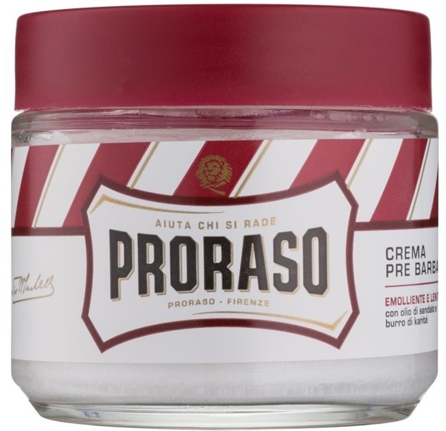Proraso Red borotválkozás előtti krém az erős bajuszra  100 ml