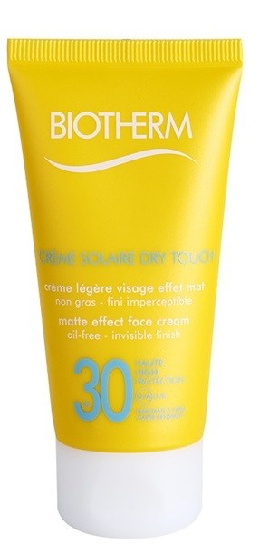 Biotherm Créme Solaire Dry Touch mattító napozó krém az arcra SPF 30  50 ml