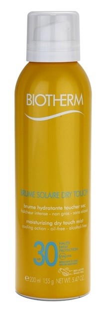 Biotherm Brume Solaire Dry Touch hidratáló napozó permet mattító hatással SPF 30 vízálló  200 ml