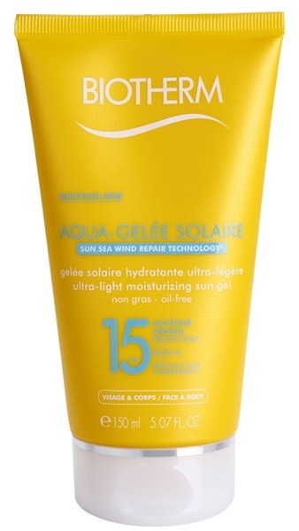 Biotherm Aqua-Gelée Solaire hidratáló napozó gél SPF 15  150 ml