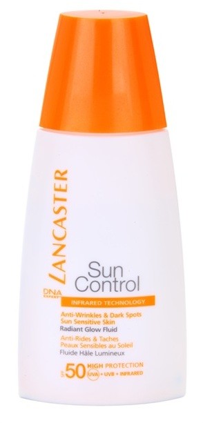 Lancaster Sun Control csillogó ráncellenes napozó fluid SPF 50  30 ml