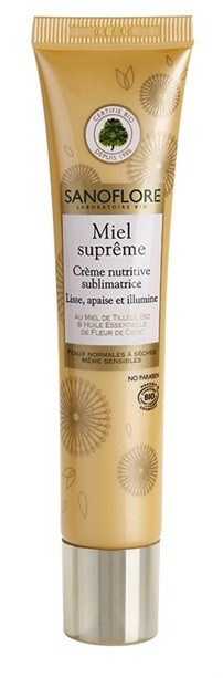 Sanoflore Miel Supreme Visage tápláló krém az élénk és kisimított arcbőrért  40 ml