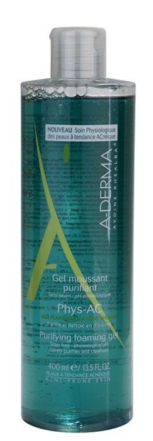 A-Derma Phys-AC tisztító habzó gél problémás és pattanásos bőrre  400 ml