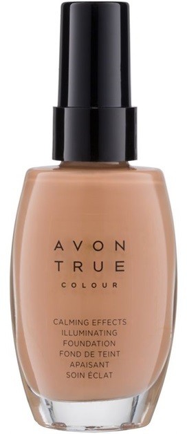 Avon True Colour nyugtató make-up az élénk bőrért árnyalat Warmest Beige 30 ml
