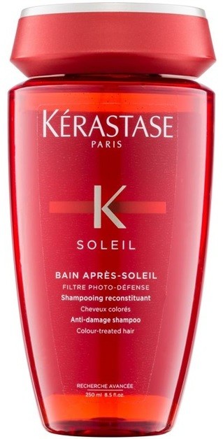 Kérastase Soleil samponfürdő a napsugárzásnak, sós és klóros víznek kitett festett haj regenerálására  250 ml