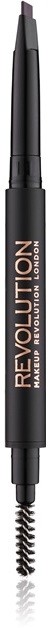 Makeup Revolution Duo Brow Definer precíz szemöldökceruza árnyalat Dark Brown 0,15 g