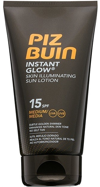 Piz Buin Instant Glow napozó bőrélénkítő krém  SPF 15  150 ml