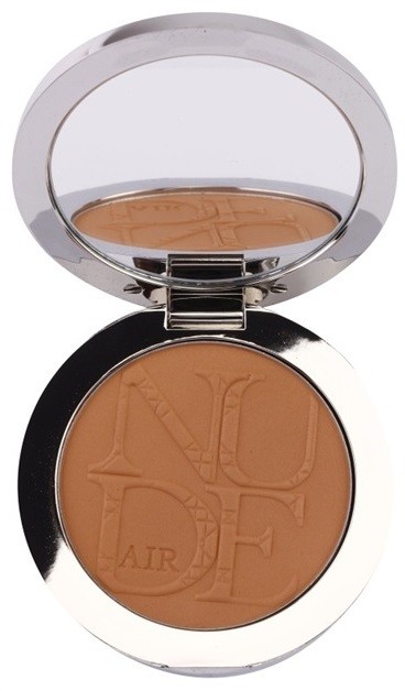 Dior Diorskin Nude Air Tan Powder bronzosító púder ecsettel árnyalat 002 Ambre/Amber 10 g