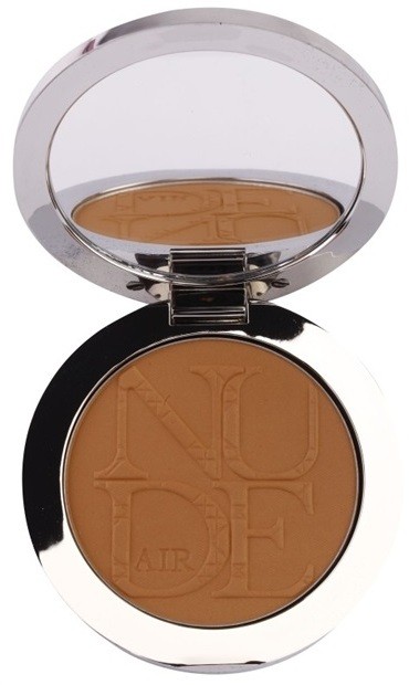 Dior Diorskin Nude Air Tan Powder bronzosító púder ecsettel árnyalat 001 Miel Doré/Golden Honey 10 g