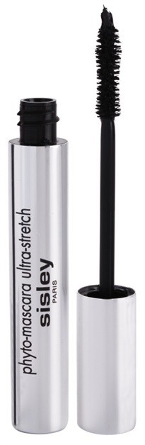 Sisley Phyto Mascara Ultra Stretch hosszabbító és göndörítő szempillaspirál árnyalat 01 Deep Black 7,5 ml