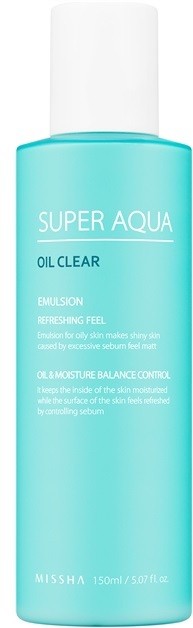 Missha Super Aqua Oil Clear frissítő emulzió  150 ml