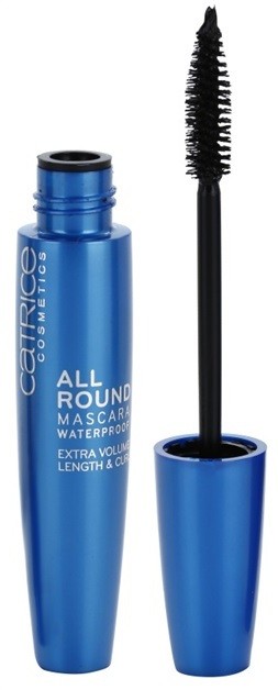 Catrice Allround hosszabbító, göndörítő és dúsító szempillaspirál vízálló árnyalat 010 Blackest Black 12 ml