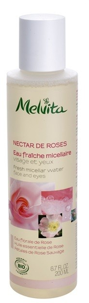 Melvita Nectar de Roses frissítő micelláris víz az arcra és a szemekre  200 ml