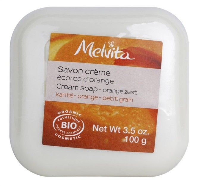 Melvita Savon krémes szappan bambusszal Orange Zest 100 ml