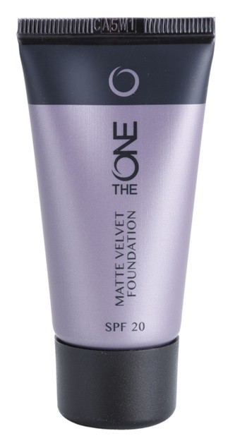 Oriflame The One Matte Velvet mattító make-up SPF 20 árnyalat Porcelaine 30 ml