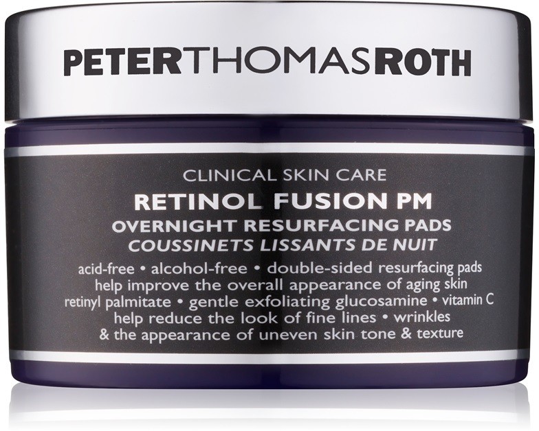 Peter Thomas Roth Retinol Fusion PM éjszakai vattakorongok az arcra a ráncok ellen  30 db