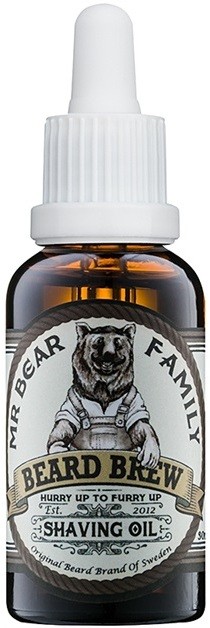 Mr Bear Family Skincare borotválkozási olaj uraknak  30 ml