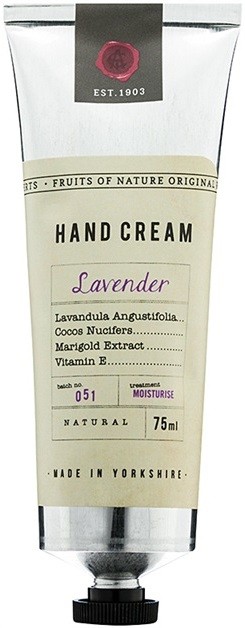 Fikkerts Fruits of Nature Lavender intenzíven hidratáló krém kézre és körmökre  75 ml