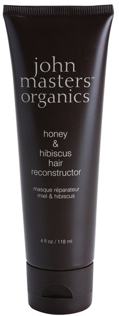 John Masters Organics Honey & Hibiscus megújító maszk a haj megerősítésére  118 ml