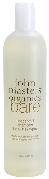 John Masters Organics Bare Unscented sampon minden hajtípusra parfümmentes  473 ml