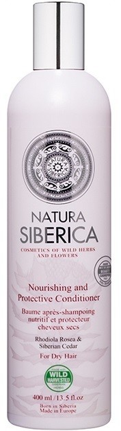 Natura Siberica Natural & Organic tápláló kondícionáló száraz hajra  400 ml