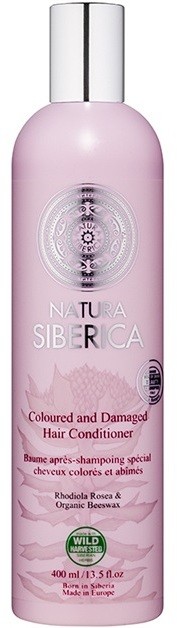 Natura Siberica Natural & Organic kondicionáló a festett és károsult hajra  400 ml