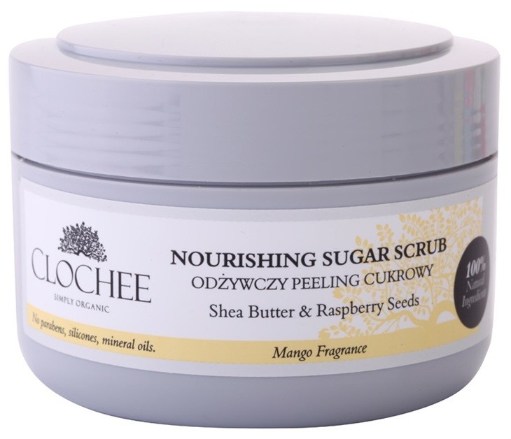 Clochee Simply Organic cukros peeling testre  250 ml