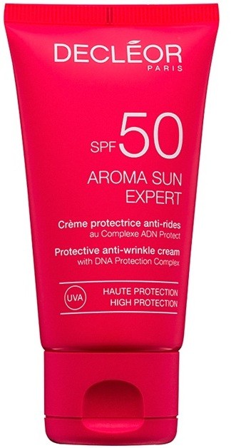 Decléor Aroma Sun Expert napozó arckrém ránctalanító hatással SPF 50  50 ml