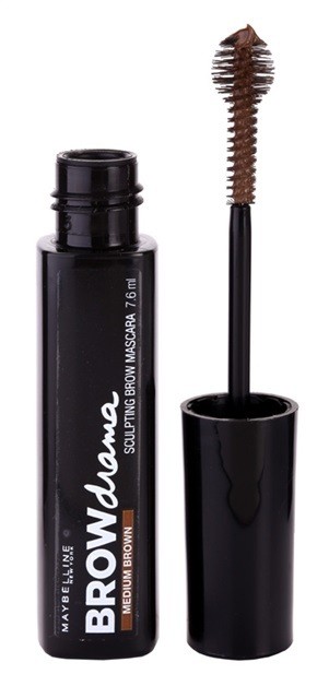 Maybelline Brow Drama formázó szempillaspirál szemöldökre árnyalat Medium Brown 7,6 ml