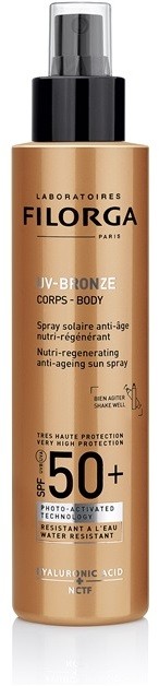 Filorga Medi-Cosmetique UV Bronze védő és regeneráló ápolás a bőr öregedése ellen SPF 50+  150 ml