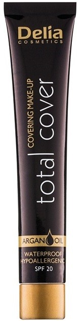 Delia Cosmetics Total Cover vízálló make-up SPF 20 árnyalat 52 Ivory 25 g