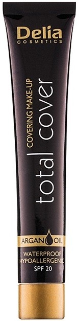 Delia Cosmetics Total Cover vízálló make-up SPF 20 árnyalat 53 Porcelain 25 g