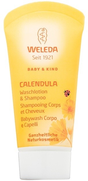 Weleda Baby and Child sampon és tusfürdő gél gyermekeknek körömvirág  20 ml