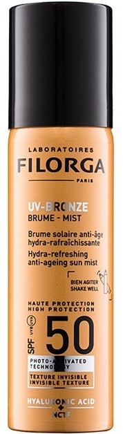 Filorga Medi-Cosmetique UV Bronze védő hidratáló és felfrissítő permet a bőröregedés jelei ellen SPF 50  60 ml