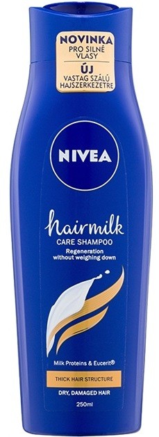 Nivea Hairmilk ápoló sampon az erős, rakoncátlan hajra  250 ml