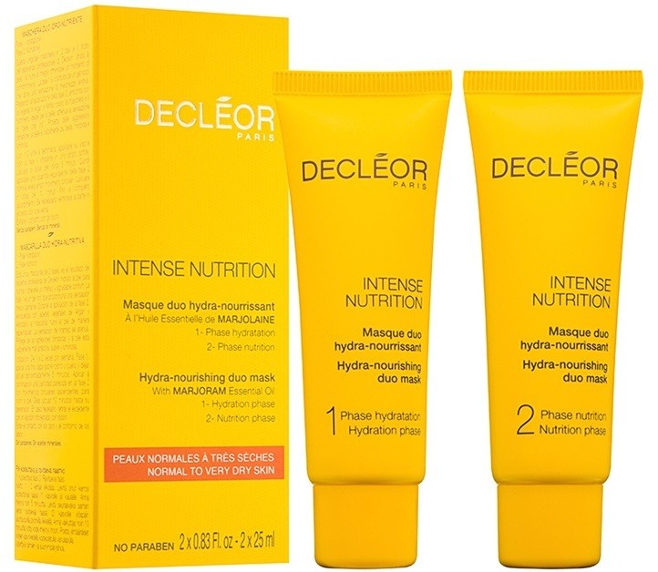 Decléor Intense Nutrition hidratáló és tápláló arcpakolás duo  2 x 25 ml