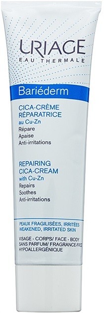 Uriage Bariéderm Cica reparatív krém cinkkel és rézzel   100 ml