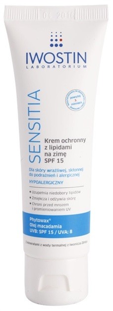 Iwostin Sensitia Védőkrém szél és a hideg ellen lipidekkel SPF 15  50 ml