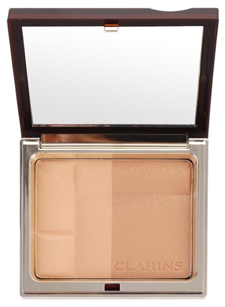 Clarins Face Make-Up Bronzing Duo ásványi bronzosító púder árnyalat 01 Light  10 g