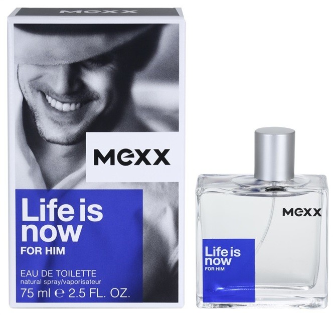 Mexx Life is Now for Him eau de toilette férfiaknak 75 ml