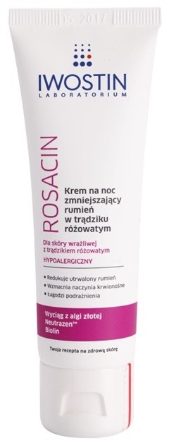 Iwostin Rosacin éjszakai krém bőrpír csökkentő hatással  40 ml