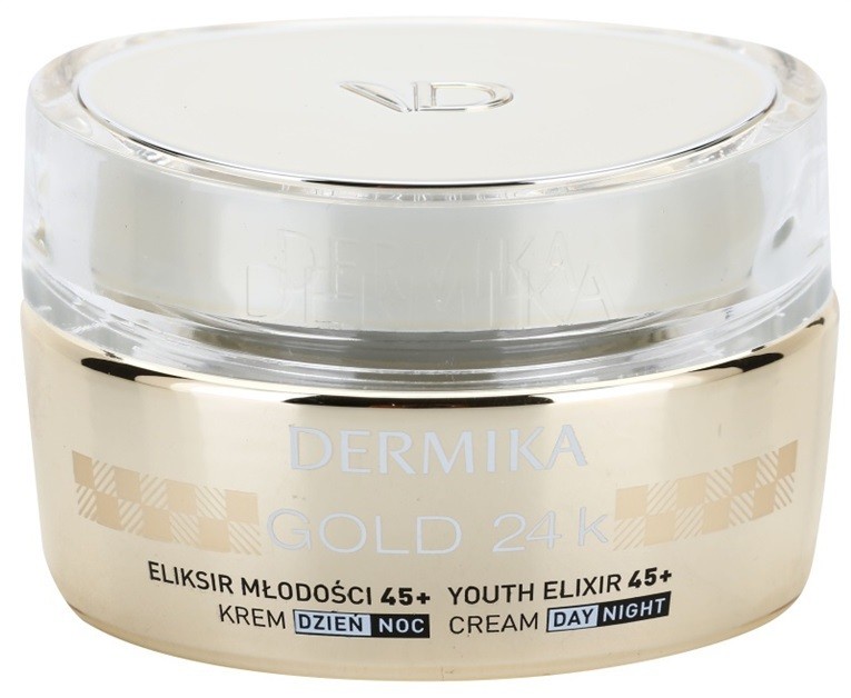 Dermika Gold 24k Total Benefit Luxus bőrfiatalító krém 45+  50 ml